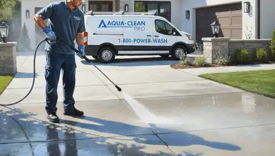 Concrete pressure cleaning in Redding, CA for clean driveways, patios, and walkways