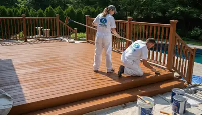 Deck painting in Redding, CA for weather-ready wood deck protection