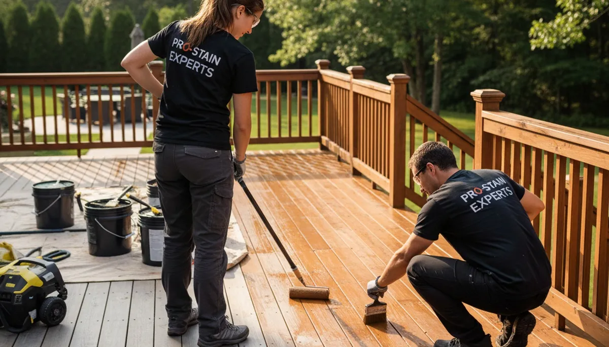 Professional deck staining in Redding, CA for sun protection and lasting wood preservation