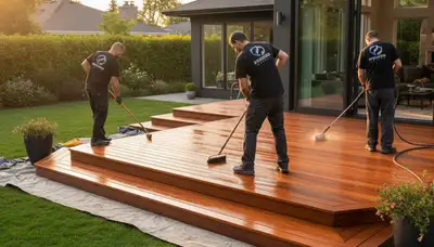Professional deck staining in Redding, CA for sun protection and wood preservation