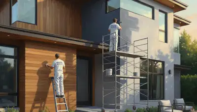 Exterior house painting in Redding, CA by Redding Paint Pros for lasting curb appeal and weather protection