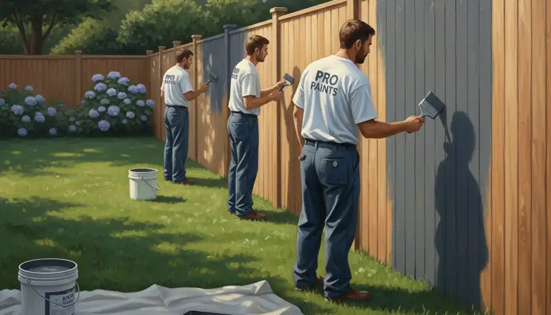 Fence painting in Redding, CA for durable sun protection and curb appeal