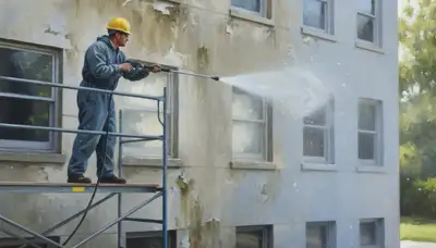 Pressure cleaning service in Redding, CA for exterior grime removal by Redding Paint Pros