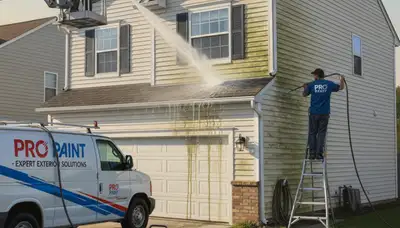 Vinyl siding pressure cleaning in Redding, CA by Redding Paint Pros